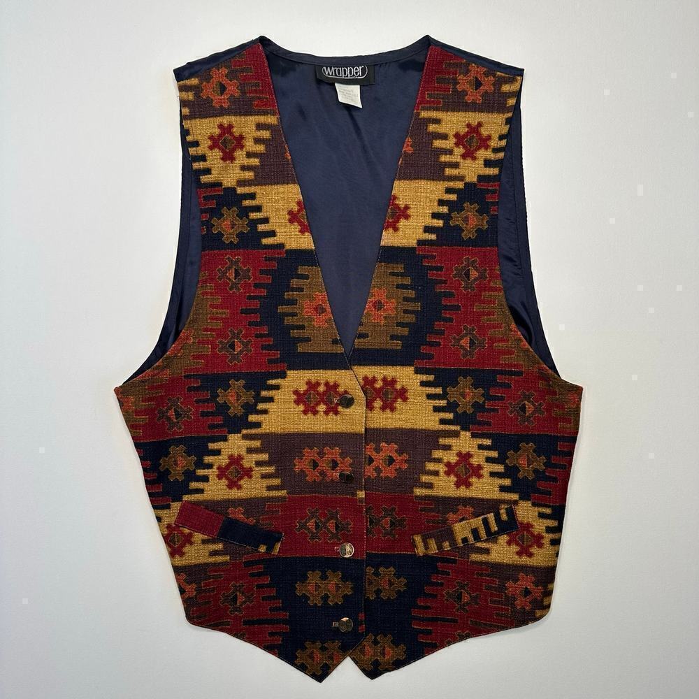 Vintage Tapestry Vest by Wrapper